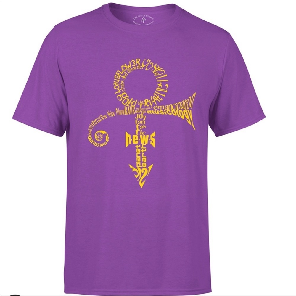 Unisex The Prince State Anthology Purple Tee Shirt, XL NWOT